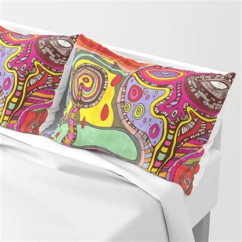 Psychedelic Pillow Etsy