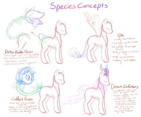 Pony Species Concepts Part One By S Adopts On Deviantart