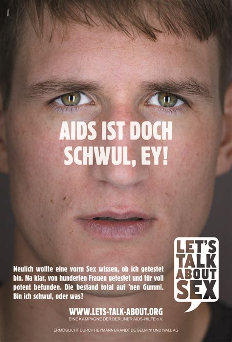 Sex Talk Heymann Brandt De Gelmini Kreiert Aufklärungskampagne Für Berliner Aids Hilfe Horizont