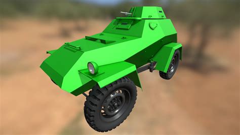 Armored Car Ba 64 Download Free 3d Model By T Flex Cad St Free