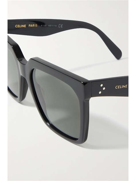 celine eyewear oversized square frame acetate sunglasses net a porter