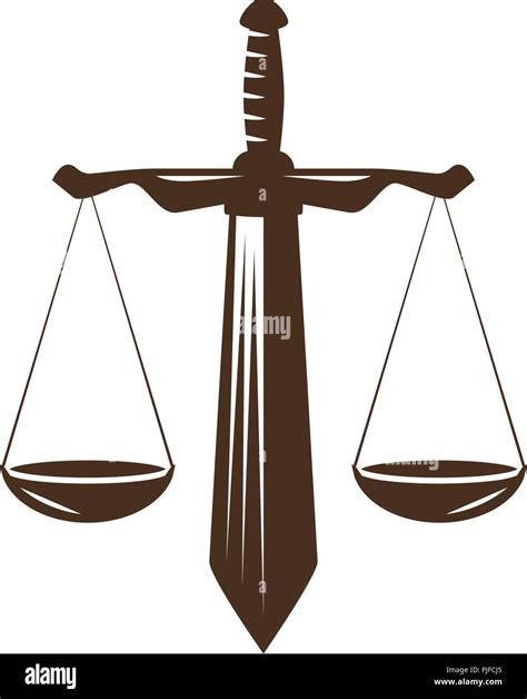 Justice Judgment Icon Law Office Attorney Lawyer Logo Or Label