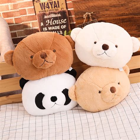 Buy 40cm Cartoon Teddy Bear And Panda Plush Pillows