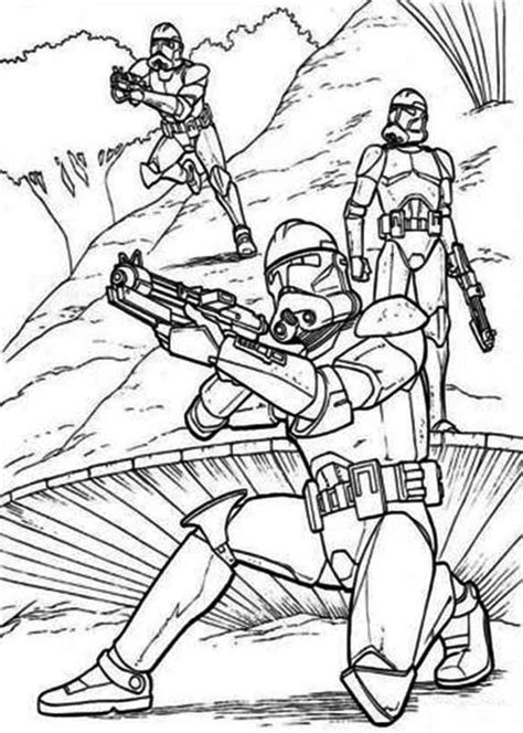 Star Wars Coloring Pages Clone Troopers At Free