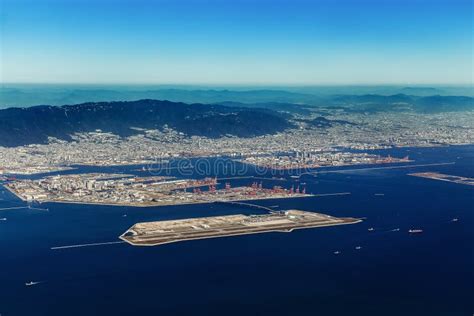 Aerial View Of Kobe Airport In Kobe Stock Photo Image Of View
