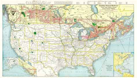 Canadian National Railways Curtis Wright Maps