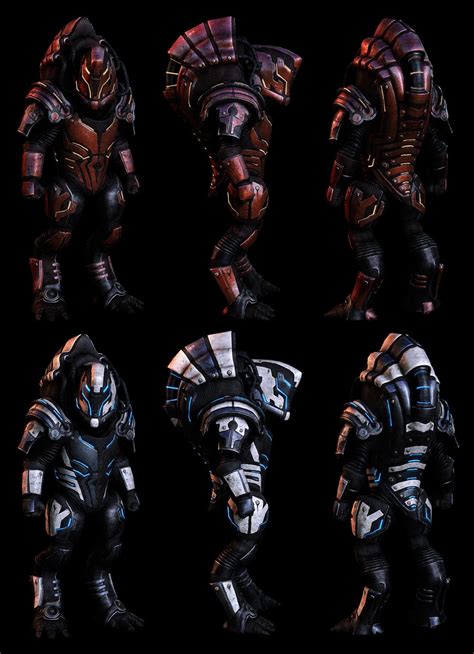 Krogan Vanguard Armor Art Mass Effect 3 Art Gallery