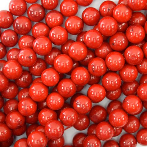 Red Coral Round Beads Gemstone 155 Strand 2mm 4mm 6mm 8mm 10mm Ebay