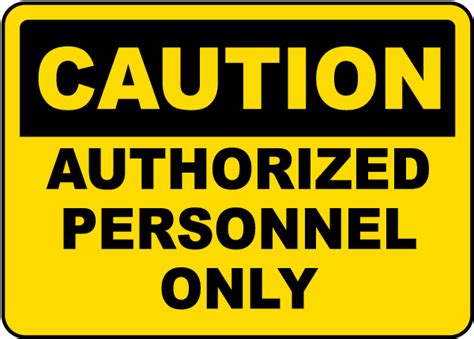 Authorized Personnel Only Sign Safety Sign Tin Metal Warning Sign Hot