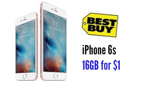 Best Buy Deal Apple Iphone 6s 1 W Contract Southern Savers