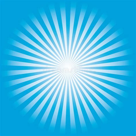 Abstract Sunburst On Blue Background Stock Vector Illustration Of