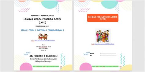 Simak pembahasan kunci jawaban buku tematik tema 8 kelas 4 sd halaman 96, 97, 98, 99, dan 100 subtema 2 pembelajaran 4, daerah tempat tinggalku. GURU BERBAGI | LKPD KELAS 1 TEMA 4 SUB TEMA 1 PB 5
