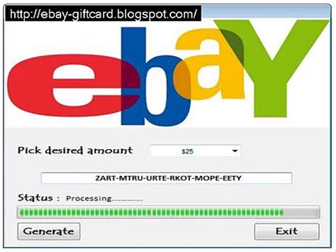 Using the ebay gift cards, you also purchase other gift cards from the ebay marketplace. Free eBay Gift Card Generator New Update 2014 Free Download 100% Working - video Dailymotion