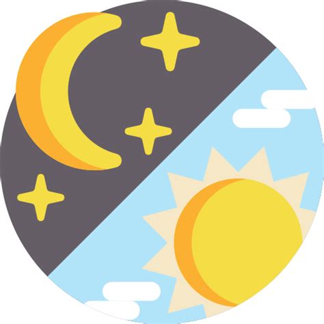 Night Detailed Flat Circular Flat Icon