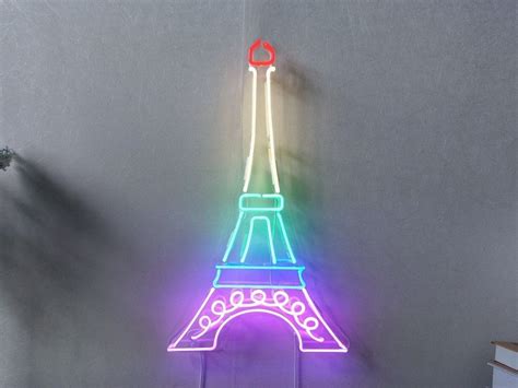 Eiffel Tower Real Glass Neon Sign For Bedroom Garage Bar Man Cave Room