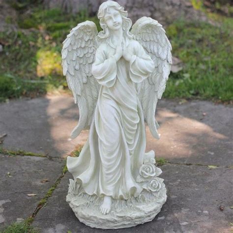 Statues Lawn Ornaments Praying Babe Babe Angel Loved Ones Lost Cemetery Memorial Garden