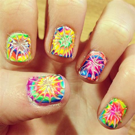 Tie Dye Nails Ashley Clothes Tie Dye Nails Get Nails Creative Things
