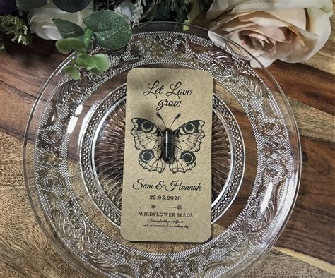 Personalised Wedding Favours Wild Flower Seeds By Theflowerlounge On