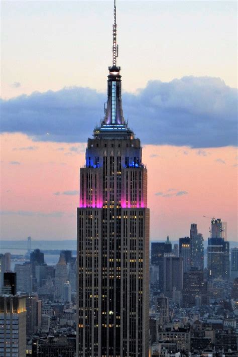 Empire State Building At Sunset
