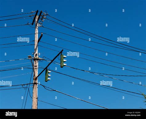 Telephone Pole Wires Stock Photo Alamy
