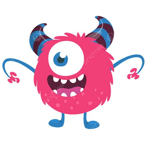 Scary Monster Vector Art Png Scary Cartoon One Eyed Monster Funny