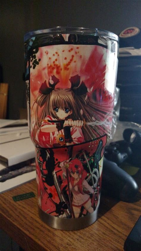 Cute Anime Girls 30oz Rtic Tumbler Custom Hydrographic Cup