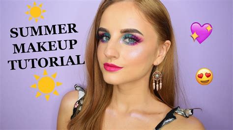 Colorful Summer Makeup Tutorial 🌞 Youtube