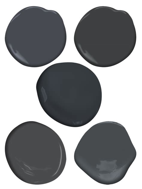 5 Soft Black Paint Colors From Benjamin Moore The Honeycomb Home