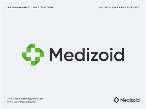 Medizoid Modern Medical Logo Design By Al Mamun Logo And Branding