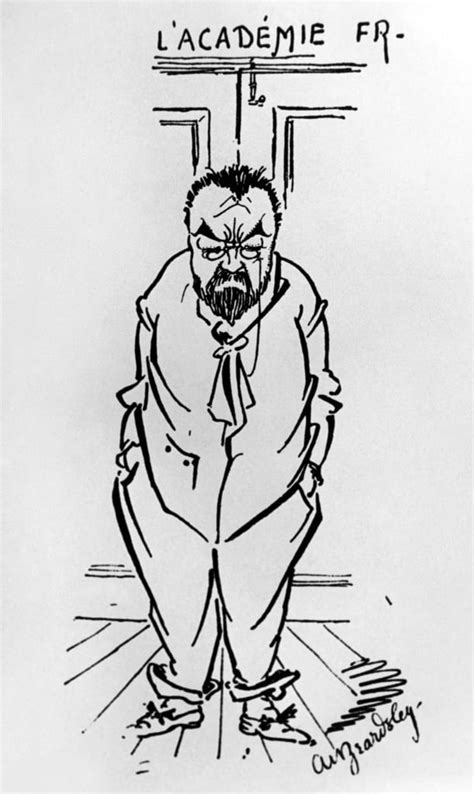 Caricature Of French Novelist Emile Zola 1840 1902 Outside The