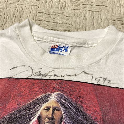 Frank Howell Autographed Native Grandmothers T Of Fire T Shirt