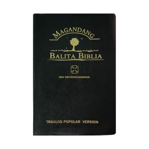 Magandang Balita Biblia Catholic Bible Edition Flex Cover Gold Edge Black