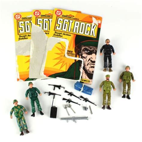 Sgt Rock The Bad Guys Action Figures Weapons Cadback Lot Vintage