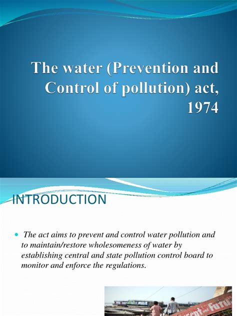 The Water Prevention And Control Of Pollution Act 1974 Pdf Sewage