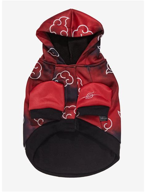 Naruto Shippuden Akatsuki Clouds Tie Dye Pet Hoodie Boxlunch