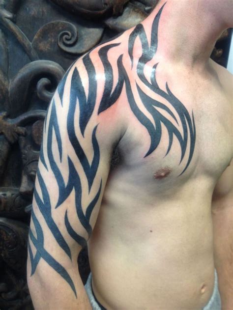 Tatuagem Maori Masculina No Ombro Peitoral BraÇo Tribal Tatuagem