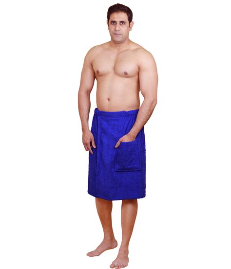 The body wrap made with magic stickers closure, elastic design, an extra large pocket adds more convenience. SKYLINEWEARS Mens 100% Terry Cotton Adjustable Velcro Spa ...