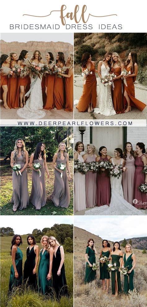 20 Bridesmaid Dress Ideas For Fall My Deer Flowers