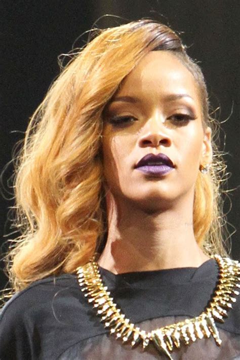 Rihanna Wavy Ginger Undercut Hairstyle Steal Her Style