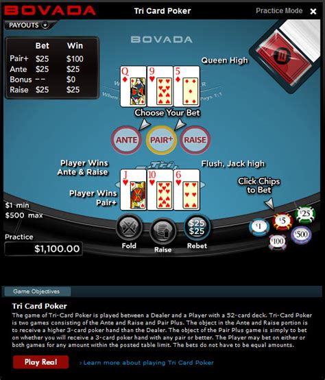 Three card poker is an easy game to pick up, suitable for players of all experience levels. Bodog Flash Casino Review - Wizard of Odds