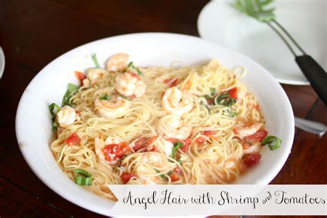 Pour shrimp over the cooked and drained pasta and toss to combine. Golden Boys and Me: Angel Hair with Shrimp & Tomatoes