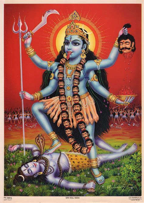 Indian Goddess Kali Oh My Goddess Mother Goddess Durga Goddess