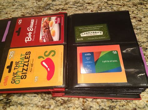 How to buy gift cards? Use a photo album to organize gift cards. I used sticky ...