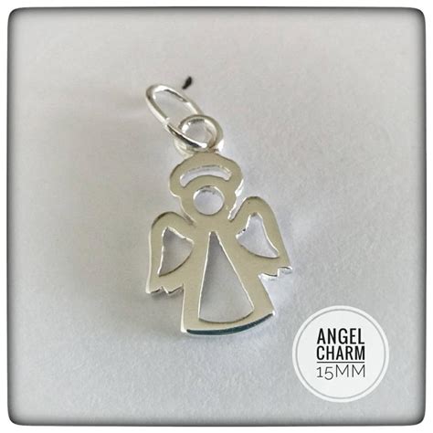 Sterling Silver Angel Charm 15mm Silver Charm Silver Angel Etsy Uk