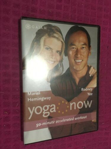 Yoga Now Minute Accelerated Workout Gaiam Dvd Rodney Yee Mariel Hemingway Ebay