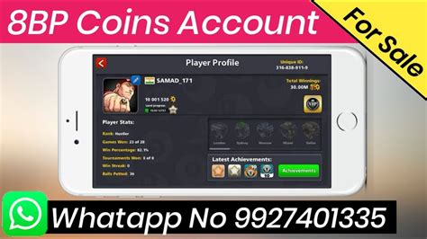 As one of the most famous sports in the world, 8 ball pool faithfully reappear the. 8 Ball Pool - 10 Million Coins Account For Sale - YouTube