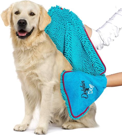 Dolphin And Dog Dog Towel Super Absorbent Dog Towels Pet Towel Dog