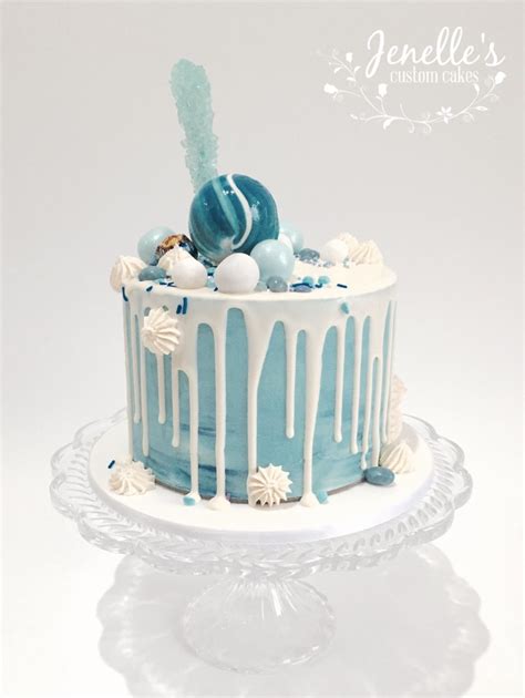 Uk Drip Cakes Blue Drip Cake Cake
