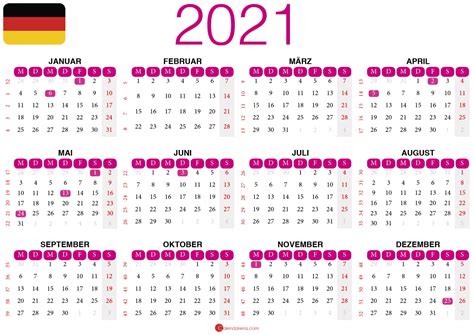 Kalendar 2021 Zum Ausdrucken