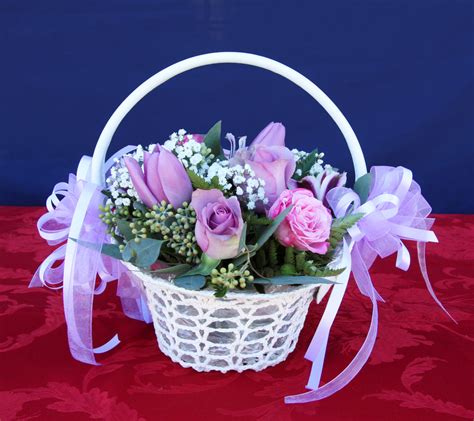 Etheral Pastel Flower Power Basket Sf361 In Claremont Ca Sherwood